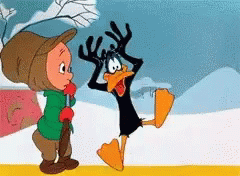 Cartoon Deer Standing on Hind Legs