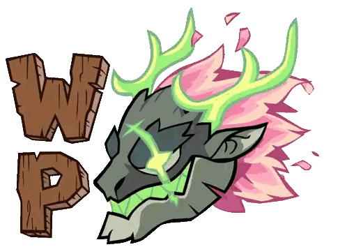 Cartoon Deer with W and P Letters