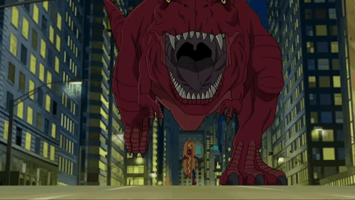 Cartoon Dinosaur Walking