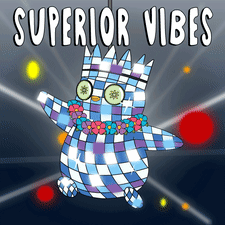 Cartoon Disco Ball Superior Vibes GIF