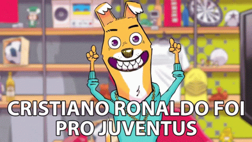 Cartoon Dog Cristiano Ronaldo For Pro Juventus