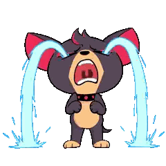Cartoon Dog Crying