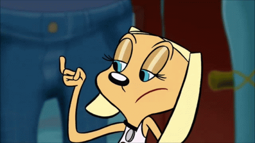 Cartoon Dog Giving Middle Finger GIF