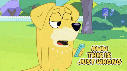 Cartoon Dog Holding Cell Phone Aww This Is Wrong