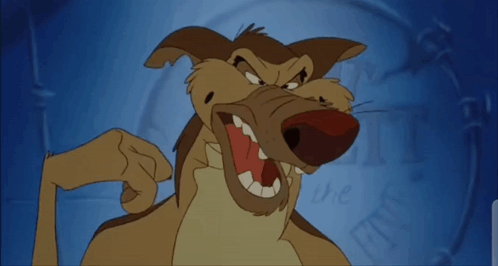 Cartoon Dog Making Funny Face GIF