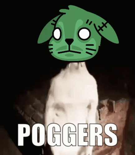 Cartoon Dog Poggers GIF