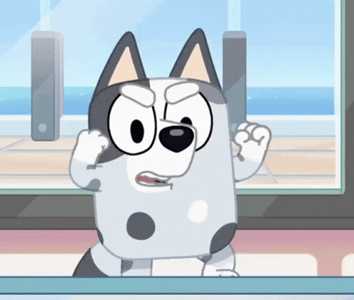 Cartoon Dog Raising Fist