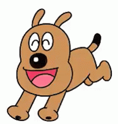 Cartoon Dog Running GIF