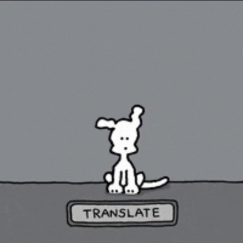 Cartoon Dog Saying Woof Woof