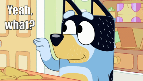 Cartoon Dog Saying Yeah What GIF