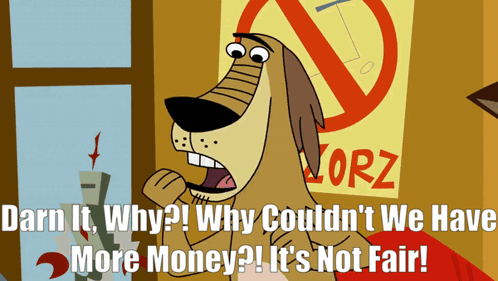 Cartoon Dog Says Burn It Why Not More Money