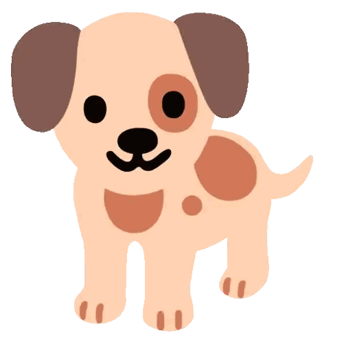 Cartoon Dog With Brown Spots