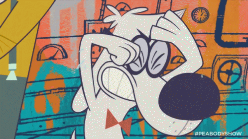 Cartoon Dog With Glasses Peabodyshow GIF
