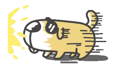Cartoon Dog with Letter E