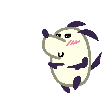 Cartoon Dog With Pink Nose