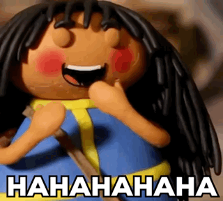 Cartoon Doll Laughing Hahaha