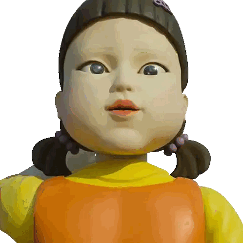 Cartoon Doll With Pigtails