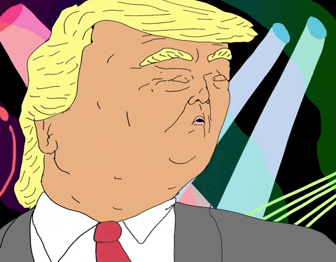 Cartoon Donald Trump Dancing GIF