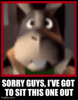 Cartoon Donkey Saying Sorry