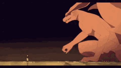Cartoon Dragon With Sword