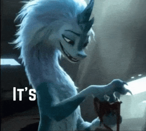 Cartoon Dragon With Unicorn Horn Holding Baby Dragon