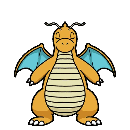 Cartoon Dragon With Wings Saying Thank You