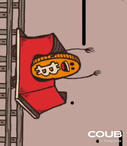 Cartoon Drawing of Coin With Coub on Bottom Right