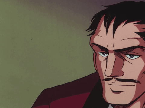 Cartoon Drawing of Man With Mustache