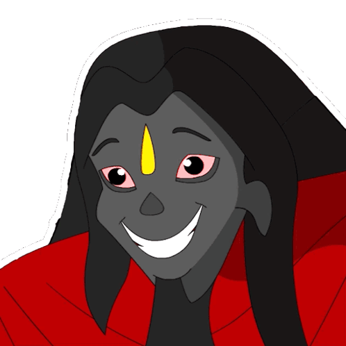 Cartoon Drawing of Woman With Yellow Nose