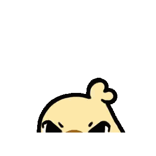 Cartoon Duck Holding Knife