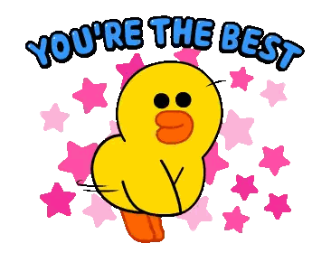Cartoon Duck You're the Best