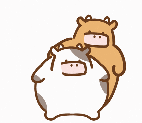Cartoon Duo Moo Dancing GIF
