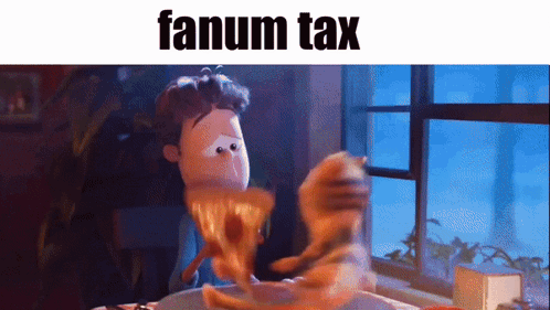 Cartoon Eating Pizza Fanum Tax