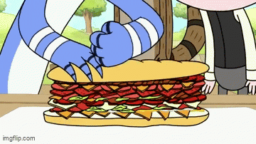 Cartoon Eating Sandwich Imgflip Watermark