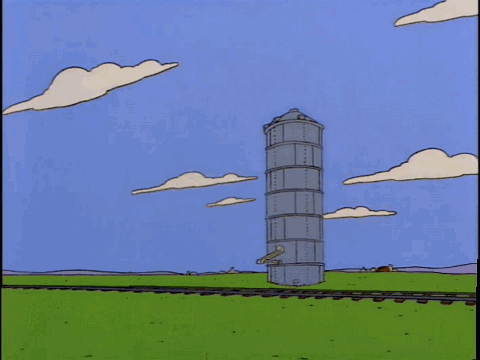 Cartoon Explosion With Flying Clock