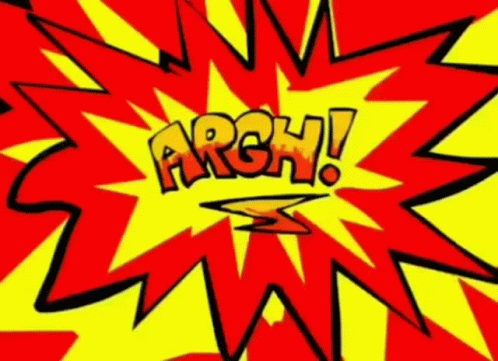 Cartoon Explosion With Word Arch