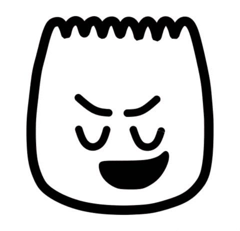 Cartoon Face Man Saying Tune In Now