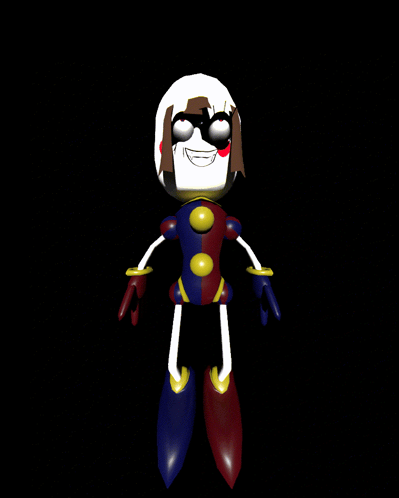 Cartoon Face On Black Background GIF