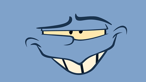 Cartoon Face With Big Smile