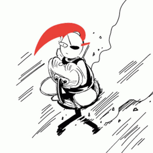 Cartoon Fast Rotate On Chair GIF