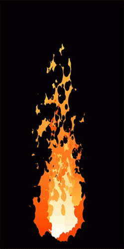 Cartoon Fire Coming Out Of Ground GIF