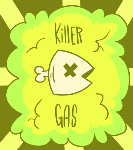 Cartoon Fish Killer Gas GIF