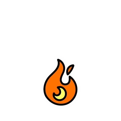Cartoon Flame with G