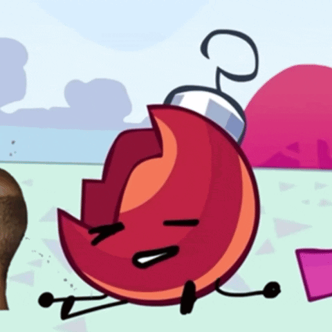 Cartoon Flame With Question Mark On Head GIF