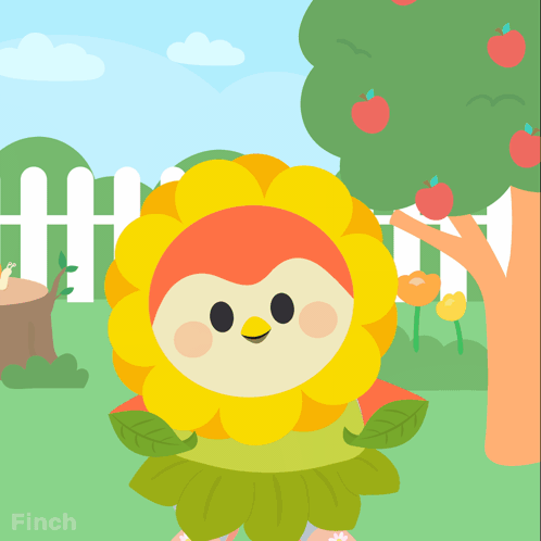Cartoon Flower With Summertime