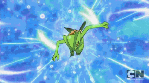 Cartoon Flying Through Air With CN