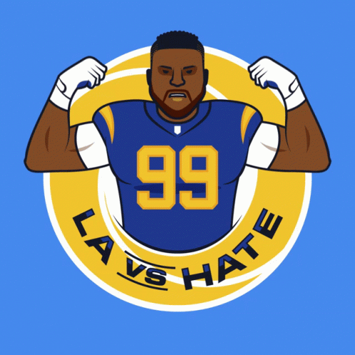 Cartoon Football Player Number 99
