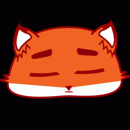 Cartoon Fox Crying Tear from Mouth