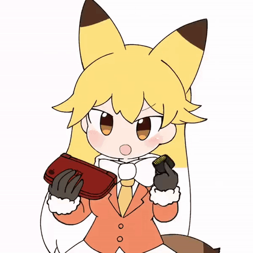 Cartoon Fox Holding Red Wallet