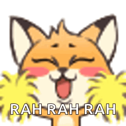 Cartoon Fox Rah Rah Rah